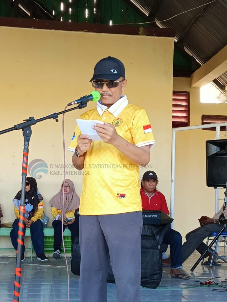 Sekretaris Daerah Kabupaten Buol, Drs. Mohammad Suprizal Jusuf, MM, meresmikan pembukaan Liga Persbul tahun 2023