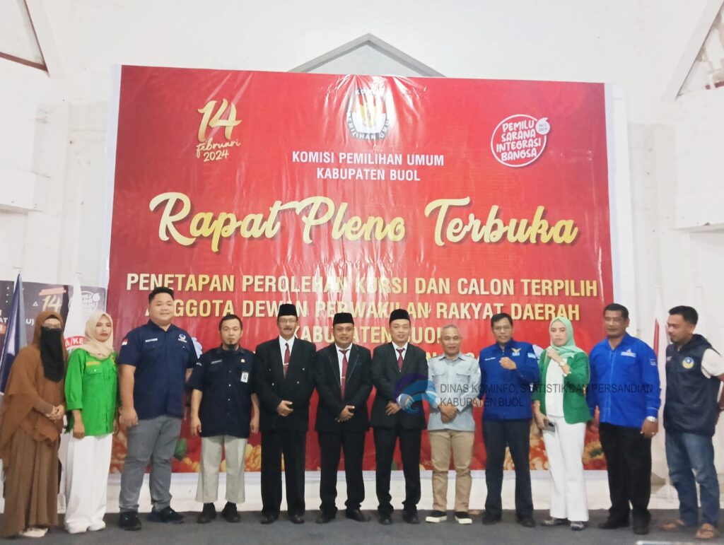 Ketua KPUD Buol, Nanang  dalam sambutannya, menyampaikan beberapa poin penting terkait perjalanan pelaksanaan Pemilu hingga tahap penetapan kursi dan calon terpilih. "Alhamdulillah, kita telah mencapai titik dimana kita akan melaksanakan penetapan kursi dan calon. Begitu banyak dinamika yang kita lalui," ujarnya. Beliau juga menekankan pentingnya calon terpilih untuk segera menyampaikan Laporan Harta Kekayaan Penyelenggara Negara (LHKPN). "Ini merupakan syarat yang harus dipenuhi karena ada konsekuensi bagi yang tidak memenuhi persyaratan ini, yakni tidak bisa dilanjutkan kepada pelantikan," jelasnya.