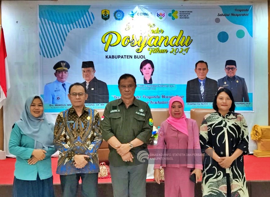 Sekretaris Daerah Kabupaten Buol, Dadang, SH, MH, resmi membuka kegiatan "Jambore Kader Posyandu Kabupaten Buol Tahun 2024" di Hotel Surya Wisata, Jumat 6 September 2024. Acara ini dihadiri oleh berbagai tokoh penting, termasuk Kepala Dinas P2KB dan P3A Kabupaten Buol, Kabid Kesehatan Masyarakat, serta kader posyandu dan pengelola promosi kesehatan dari seluruh kabupaten.